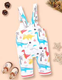 Baby  Cotton sleeveless Animal Printed Dungaree Kinder Choice
