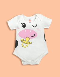 New To the Herd Cute Cow Baby Romper with cap Kinder Choice
