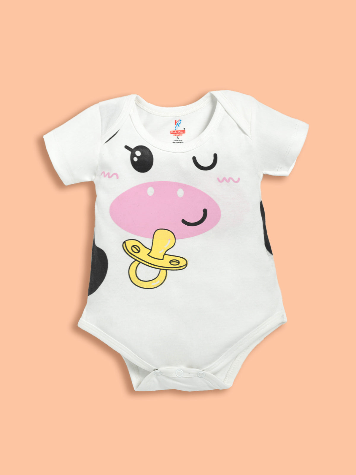 New To the Herd Cute Cow Baby Romper with cap Kinder Choice