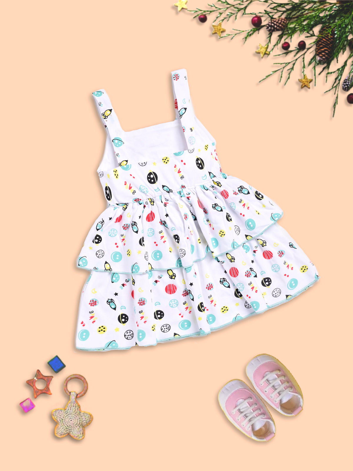 Charming Kids’ Summer Dress with Whimsical Print