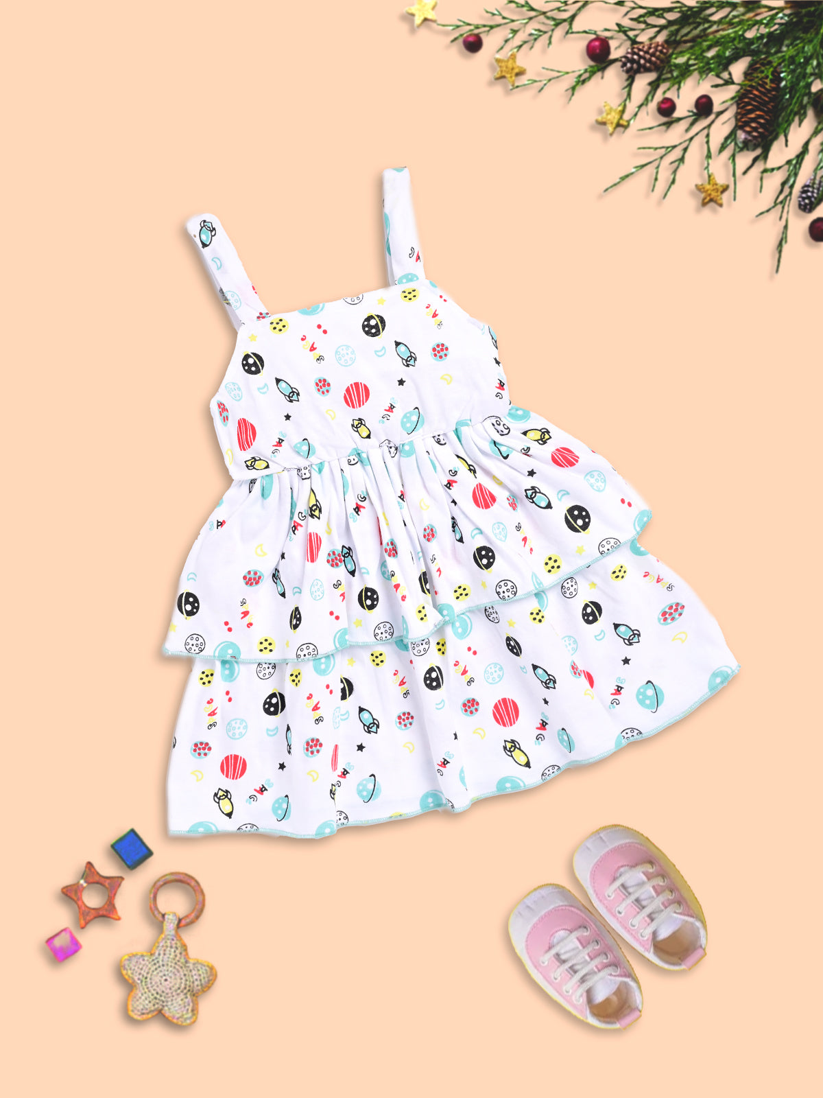 Charming Kids’ Summer Dress with Whimsical Print