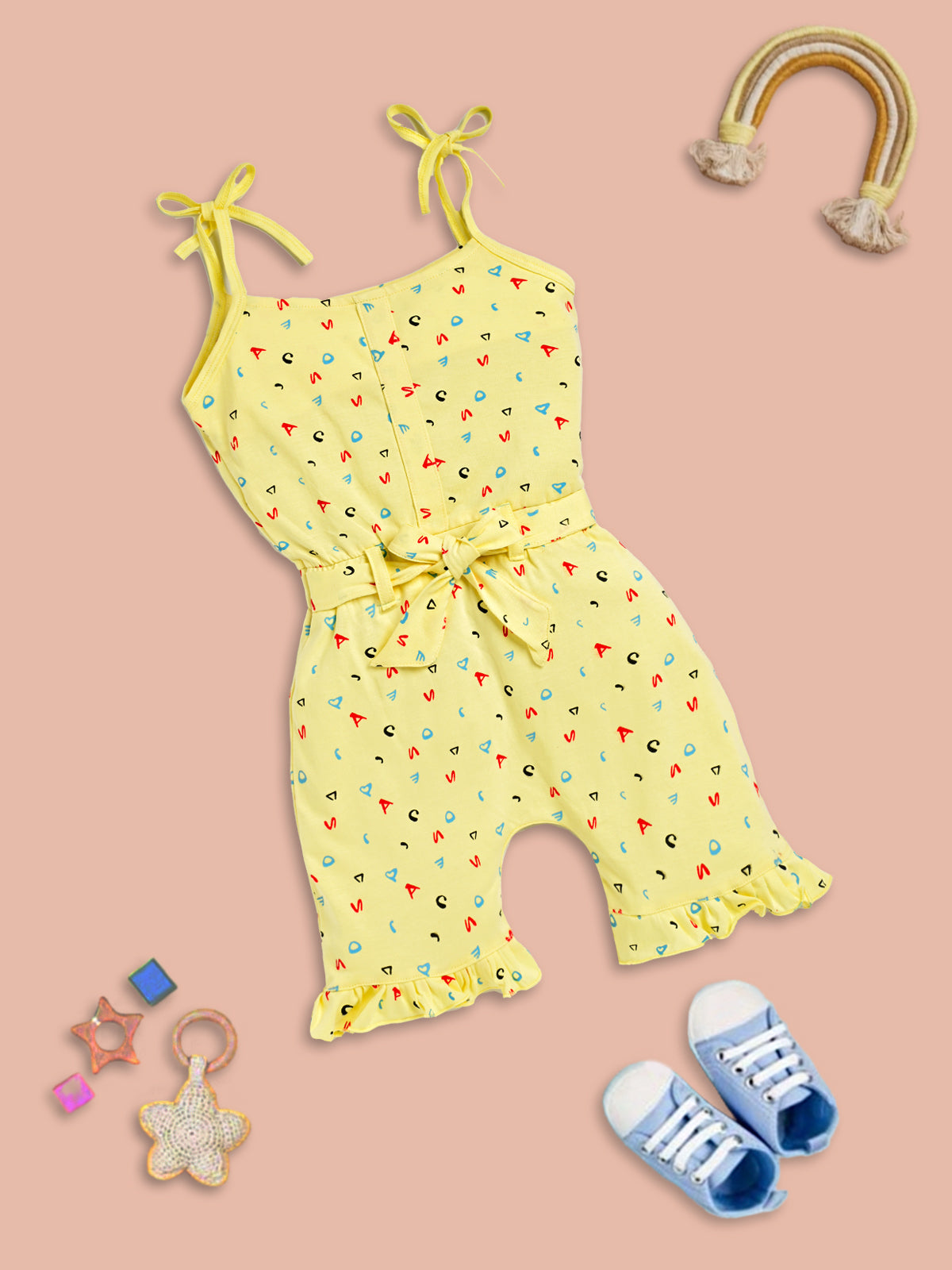 Playful Letters: Stylish Jumpsuit for Little Ones