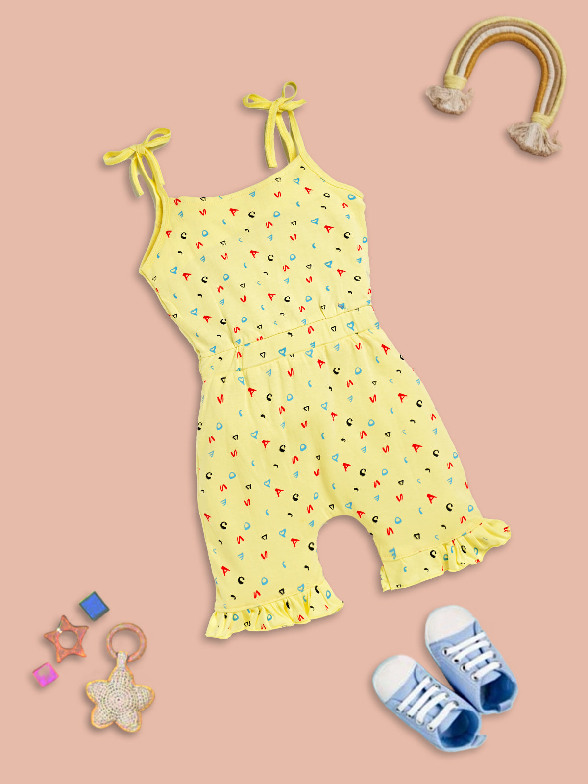 Playful Letters: Stylish Jumpsuit for Little Ones